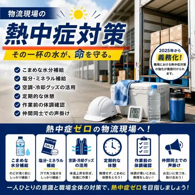 🔥物流現場の熱中症対策🔥