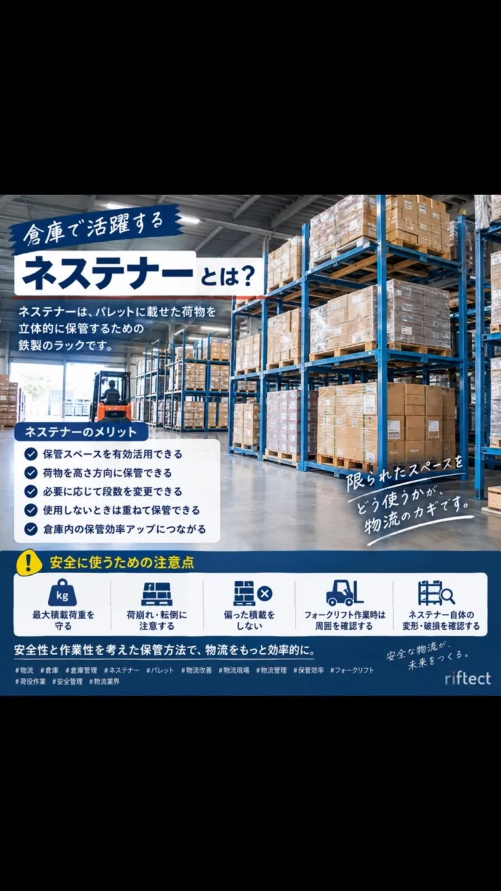 📦【倉庫で活躍する「ネステナー」って？】